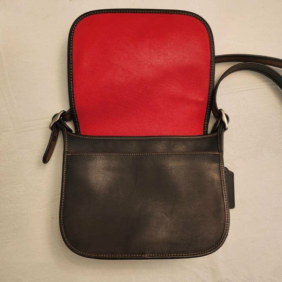 Coach x Disney Mickey Mouse Black Leather Crossbody - Picture 3 of 10